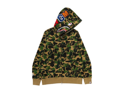 BAPE ABC Camo Crystal Stone Shark Full Zip Hoodie Green