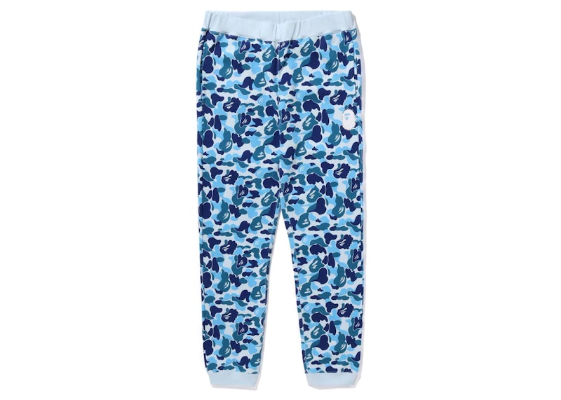 BAPE ABC Camo Crystal Stone Sweat Pants Blue