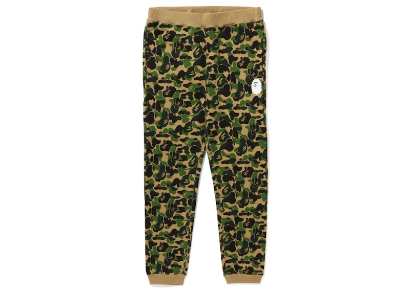 BAPE ABC Camo Crystal Stone Sweat Pants Green