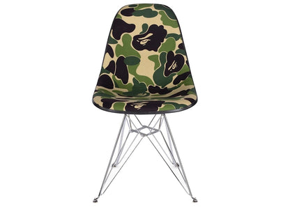BAPE ABC Camo Fabric Modernica Fiber Shell Chair Green