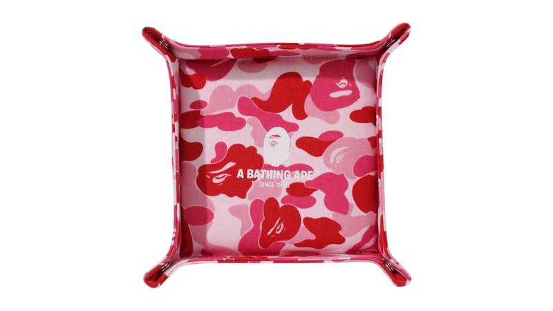 BAPE ABC Camo Large Travel Tray Pink