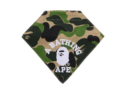 BAPE ABC Camo Medium Dog Bandana Green