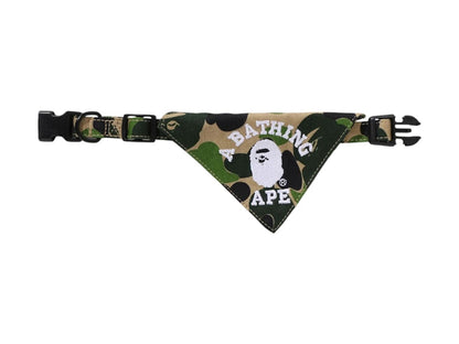 BAPE ABC Camo Medium Dog Bandana Green