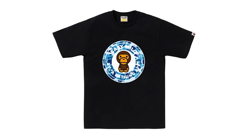 BAPE ABC Camo Milo Busy Works Tee Black/Blue