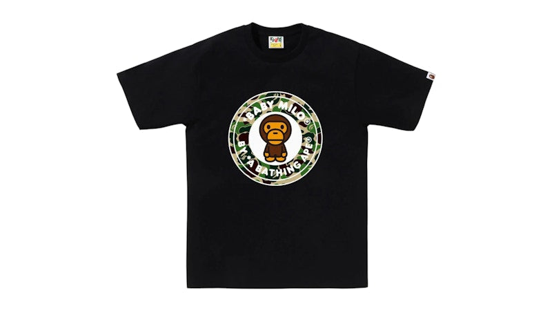 BAPE ABC Camo Milo Busy Works Tee Black/Green