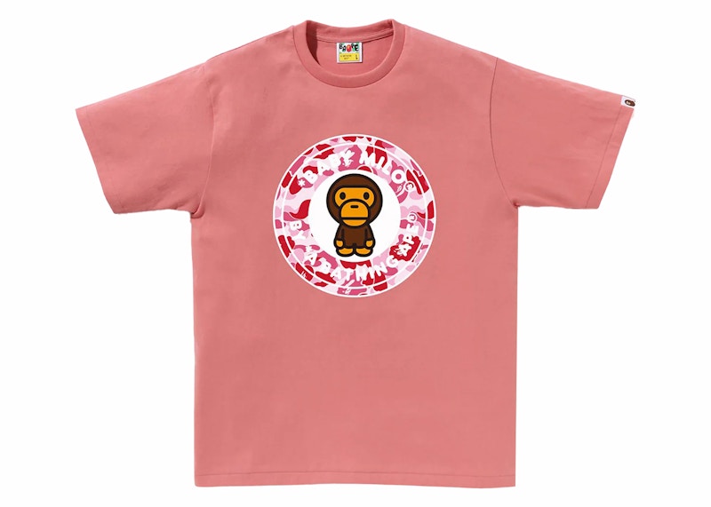 BAPE ABC Camo Milo Busy Works Tee Pink/Pink