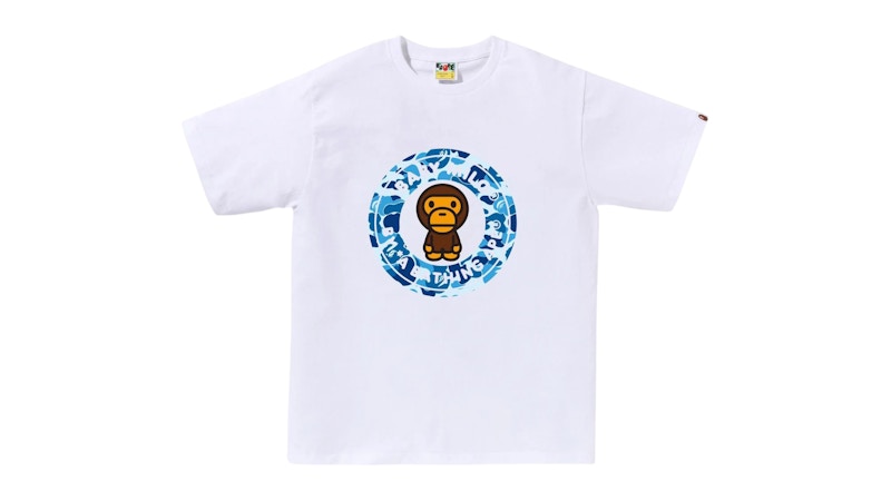 BAPE ABC Camo Milo Busy Works Tee (SS25) White/Blue