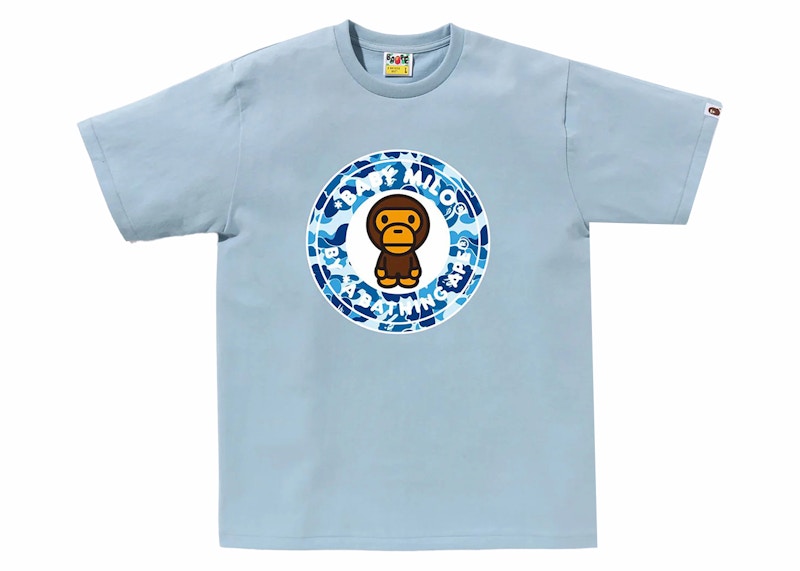 BAPE ABC Camo Milo Busy Works Tee Sax/Blue