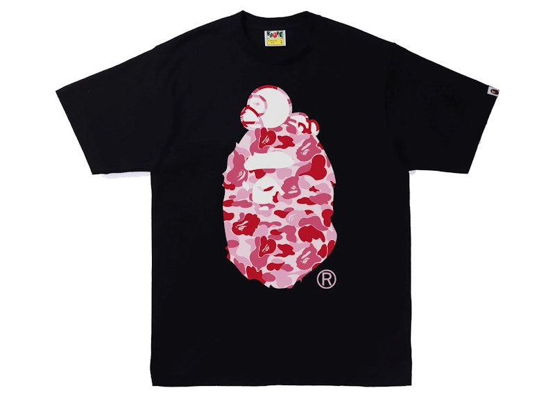 BAPE ABC Camo Milo On Big Ape Tee Black/Pink