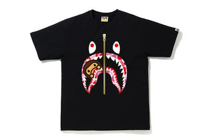 BAPE ABC Camo Milo Shark Tee Black/Pink