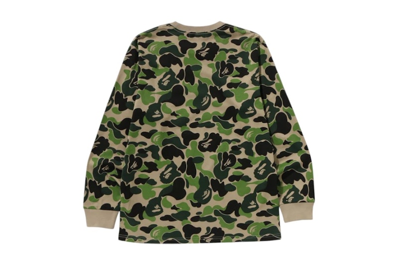 BAPE ABC Camo NYC One Point L/S Tee Green