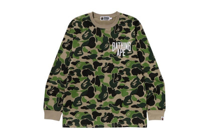 BAPE ABC Camo NYC One Point L/S Tee Green