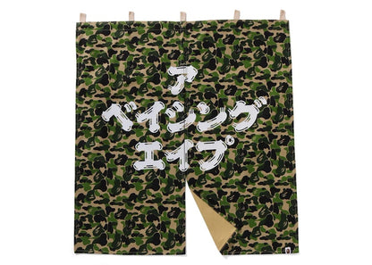 BAPE ABC Camo Noren Curtain Green