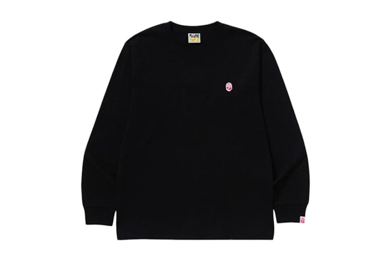 BAPE ABC Camo One Point L/S Tee Black/Pink