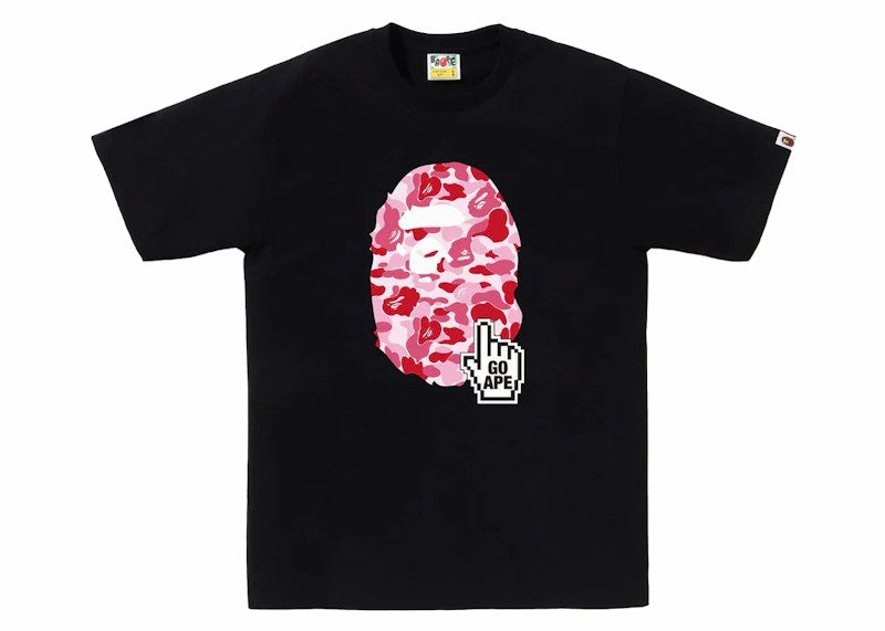 BAPE ABC Camo Online Tee (FW23) Black/Pink