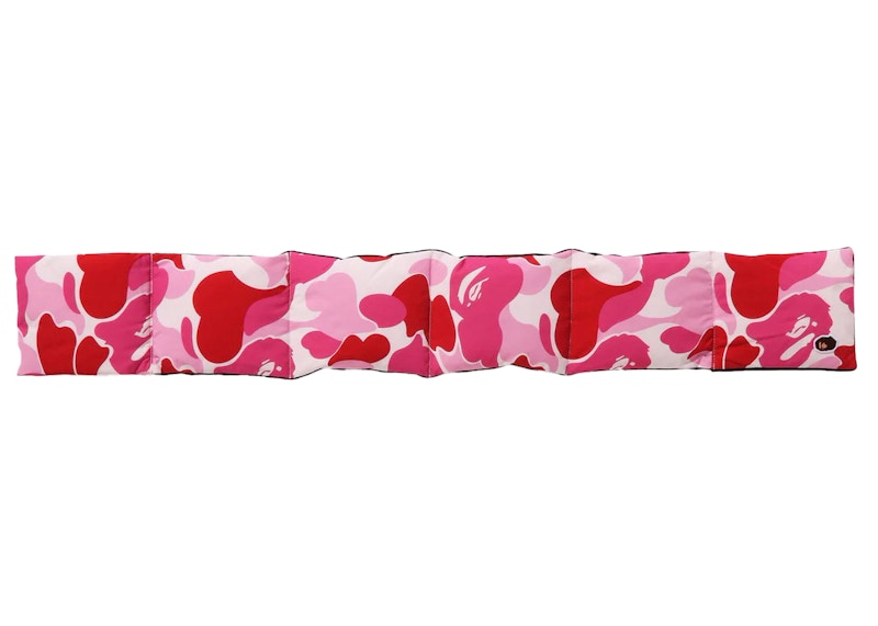 BAPE ABC Camo Pocket Fleece Scarf Pink