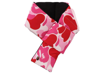 BAPE ABC Camo Pocket Fleece Scarf Pink