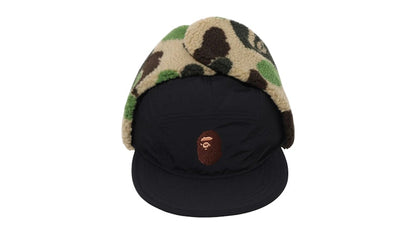 BAPE ABC Camo Puffy Flight Cap Black