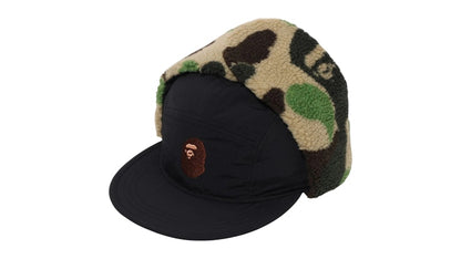 BAPE ABC Camo Puffy Flight Cap Black