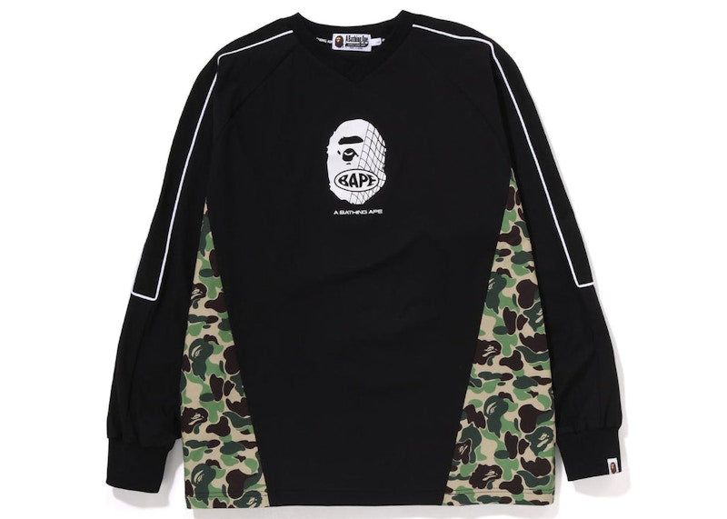 BAPE ABC Camo Pullover L/S Jersey Black Green