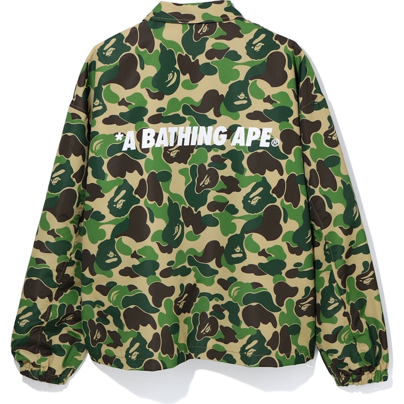 BAPE ABC Camo Relaxed Coach Jacket Green
