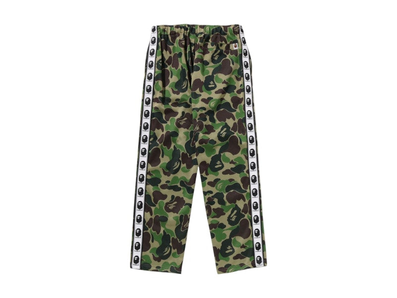 BAPE ABC Camo Relaxed Fit Track Pants Green