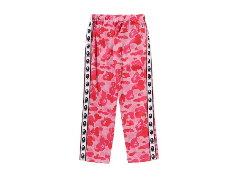 BAPE ABC Camo Relaxed Fit Track Pants Pink