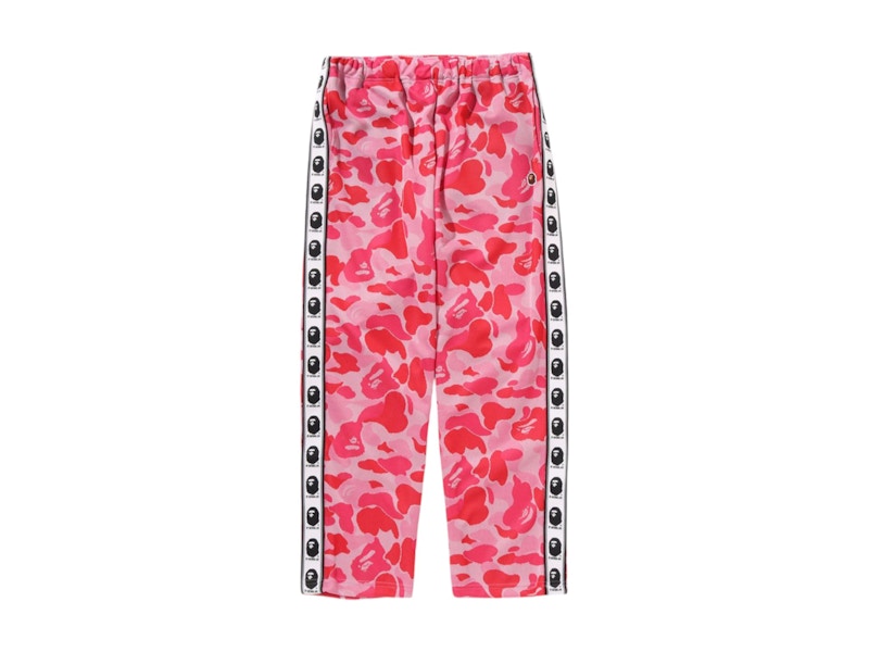 BAPE ABC Camo Relaxed Fit Track Pants Pink