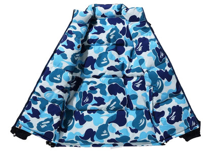BAPE ABC Camo Reversible Down Jacket Blue