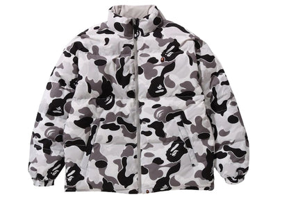 BAPE ABC Camo Reversible Down Jacket Gray