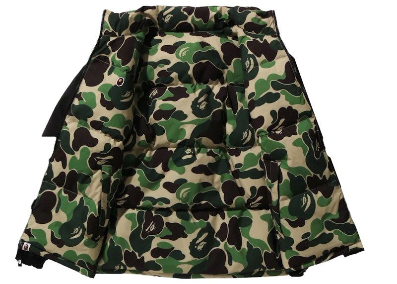 BAPE ABC Camo Reversible Down Jacket Green
