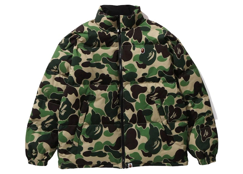 BAPE ABC Camo Reversible Down Jacket Green