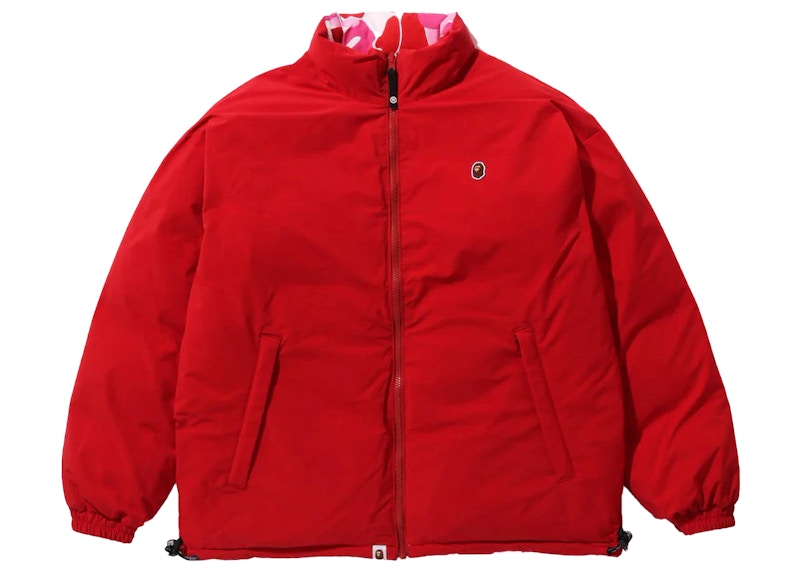 BAPE ABC Camo Reversible Down Jacket Pink