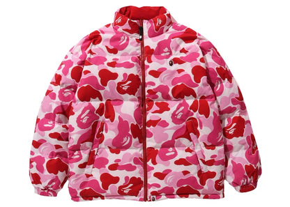 BAPE ABC Camo Reversible Down Jacket Pink