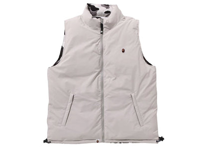BAPE ABC Camo Reversible Down Vest Gray