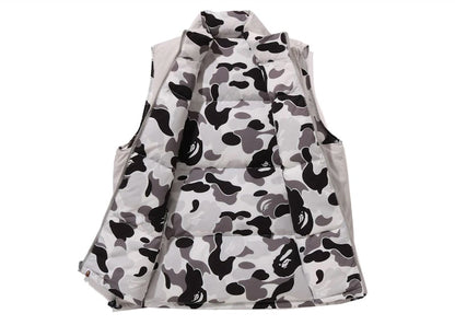 BAPE ABC Camo Reversible Down Vest Gray