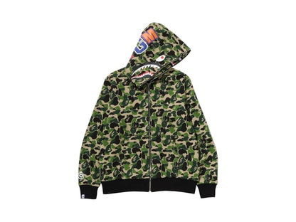 BAPE ABC Camo Reversible Shark Full Zip Hoodie Green/Black