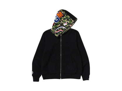 BAPE ABC Camo Reversible Shark Full Zip Hoodie Green/Black