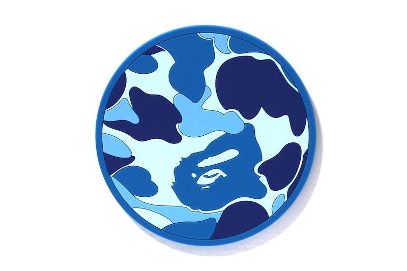 BAPE ABC Camo Rubber Coaster Blue