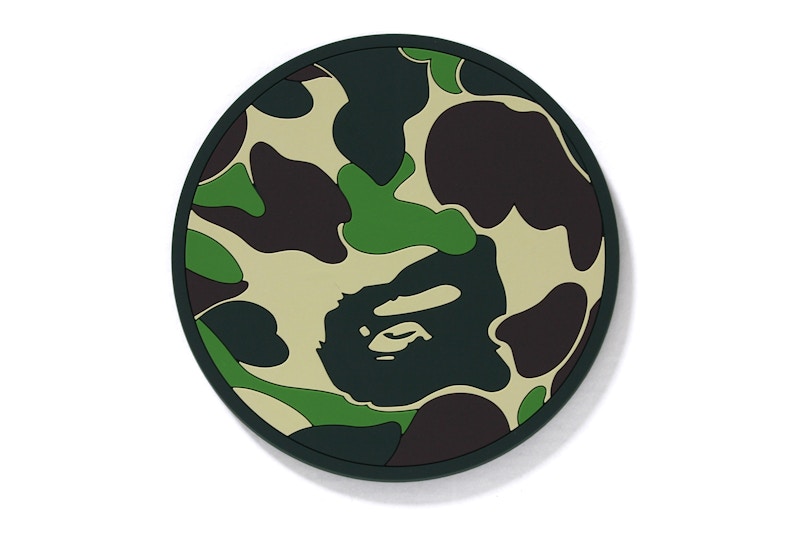 BAPE ABC Camo Rubber Coaster Green