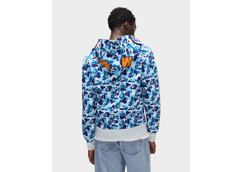 BAPE ABC Camo Shark Full Zip Hoodie Blue