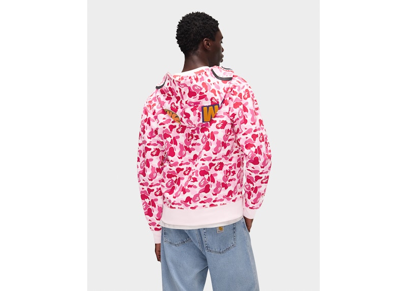 BAPE ABC Camo Shark Full Zip Hoodie Pink