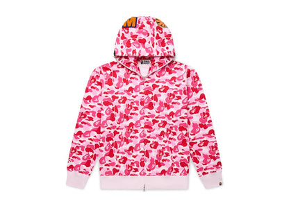 BAPE ABC Camo Shark Full Zip Hoodie Pink