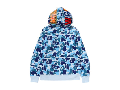 BAPE ABC Camo Shark Half Zip Pullover Hoodie Blue