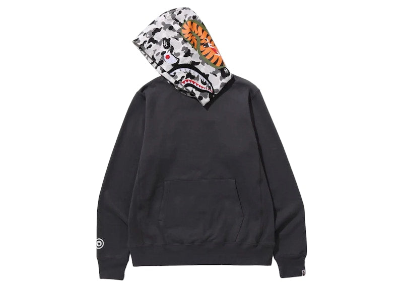 BAPE ABC Camo Shark Pullover Hoodie Charcoal