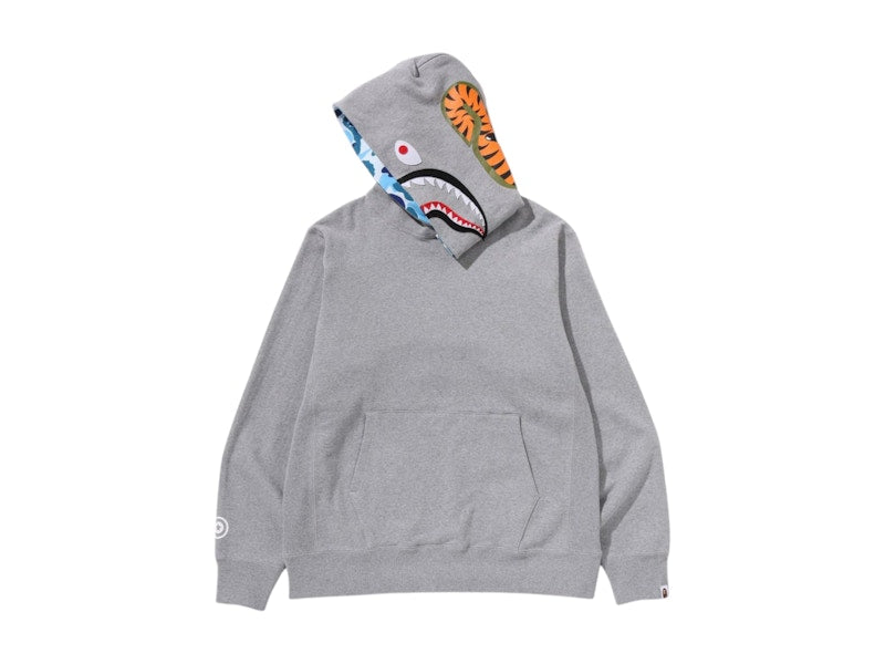 BAPE ABC Camo Shark Pullover Hoodie (SS25) Gray