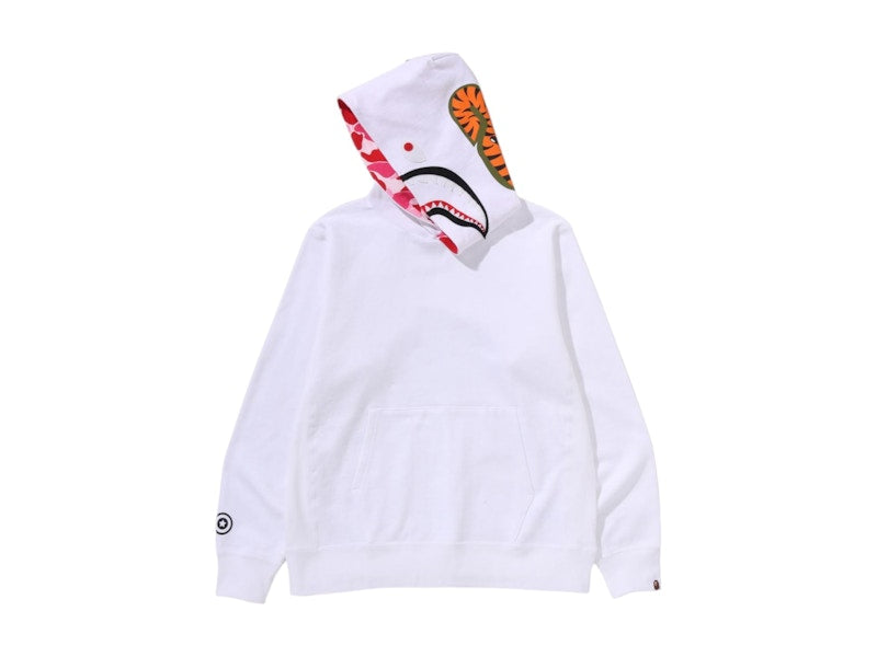 BAPE ABC Camo Shark Pullover Hoodie (SS25) White