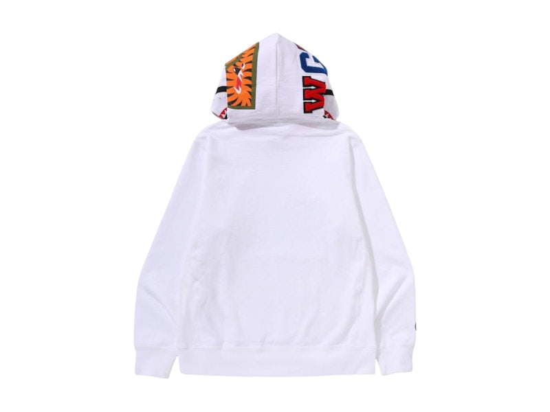 BAPE ABC Camo Shark Pullover Hoodie (SS25) White