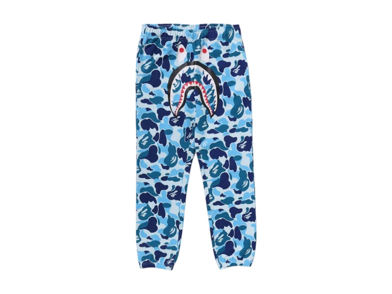 BAPE ABC Camo Shark Regular Fit Sweat Pants Blue