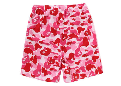 BAPE ABC Camo Shark Sweat Shorts Pink